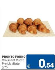 Pronto forno - Croissant Vuoto Pre Lievitato