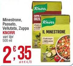 Knorr - Minestrone, Passato, Vellutata, Zuppa