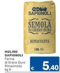 Molino sapignoli - Farina Di Grano Duro Rimacinata