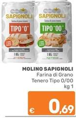 Molino sapignoli - Farina Di Grano Tenero Tipo 0/00