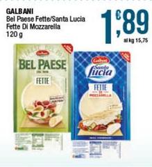 Galbani - Bel Paese Fette/Santa Lucia Fette Di Mozzarella