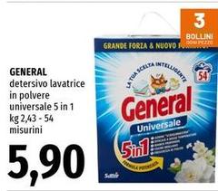 General - Detersivo Lavatrice In Polvere Universale