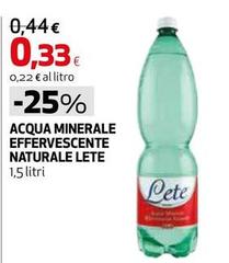 Lete - Acqua Minerale Effervescente Naturale