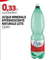 Lete - Acqua Minerale Effervescente Naturale