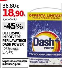 Dash - Detersivo In Polvere Per Lavatrice Power