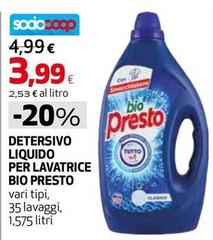 Bio Presto - Detersivo Liquido Per Lavatrice