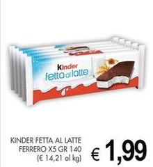 Ferrero - Kinder Fetta Al Latte