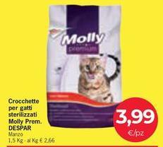 Molly - Crocchette Per Gatti Sterilizzati  Prem.