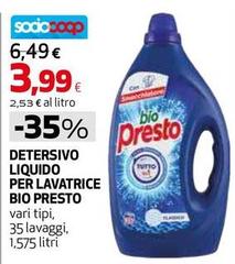 Bio Presto - Detersivo Liquido Per Lavatrice