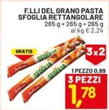 F.lli Del Grano - Pasta Sfoglia Rettangolare