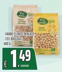 Vivi verde coop - Farro O Orzo Perlato Ceci Biologici