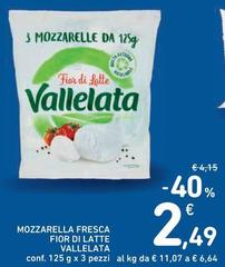 Vallelata - Mozzarella Fresca Fior Di Latte