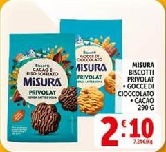 Misura - Biscotti Privolat Gocce Di Cioccolato