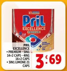 Pril - Excellence Premium - 5in 1 14+2 Caps - 4in 1