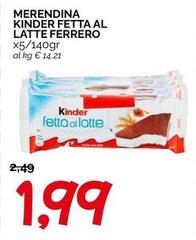 Ferrero - Merendina Fetta Al Latte
