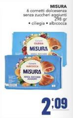 Misura - 6 Cornetti Dolcesenza Senza Zuccheri Aggiunti Ciliegia