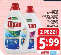 Dixan - Detersivo Liquido Pulito Profondo Classico Color
