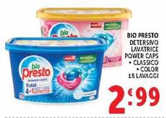 Bio Presto - Detersivo Lavatrice Power Caps Classico