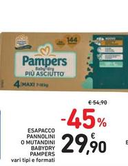 Pampers - Espapacco Pannolini O Mutandini BabyDry