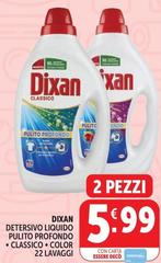 Dixan - Detersivo Liquido Pulito Profondo Classico/Color
