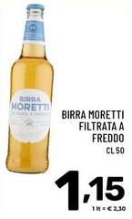 Moretti - Birra Filtrata A Freddo