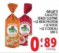 Gallo - Gallette Senza Glutine Le Nere Protein Le Rosse