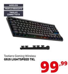Logitech - Tastiera Gaming Wireless G515 Lightspeed TKL