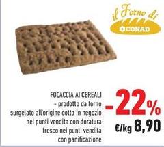 Conad - Focaccia Ai Cereali