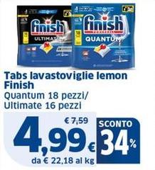 Finish - Tabs Lavastoviglie Lemon