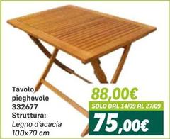 Acacia - Tavolo Pieghevole 332677
