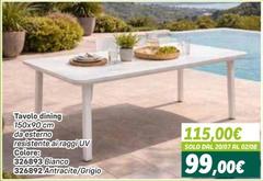 Solo - Tavolo Dining Da Esterno Resistente Aliraggjuv Colore