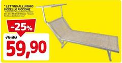 Lettino Alluminio Modello Riccione