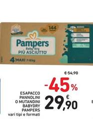 Pampers - Esapacco Pannolini O Mutandini BabyDry