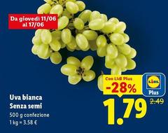 Uva Bianca Senza Semi 