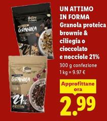 1 Attimo In Forma - Granola Proteica Brownie & Ciliegia 