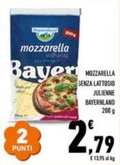 Bayernland - Mozzarella Senza Lattosio Julienne