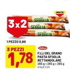 F.lli del grano - Pasta Sfoglia Rettangolare