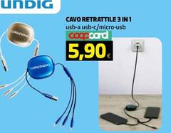 Grundig - Cavo Retrattile 3 In 1