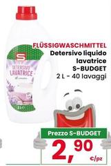 S budget - Detersivo Liquido Lavatrice