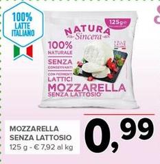 Natura sincera - Mozzarella Senza Lattosio