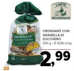 Croissant Con Granella Di Zucchero