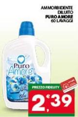 Mare pronto - Ammorbidente Diluito Puro A More