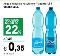 Vitasnella - Acqua Minerale Naturale O Frizzante