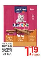 Vitakraft - Cat-Stick Tacchino E Agnello