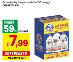 Chanteclair - Detersivo Liquido Per Lavatrice 138 Lavaggi