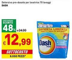 Dash - Detersivo Pre-Dosato Per Lavatrice 70 Lavaggi