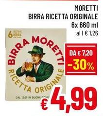 Moretti - Birra Ricetta Originale