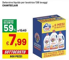 Chanteclair - Detersivo Liquido Per Lavatrice 138 Lavaggi