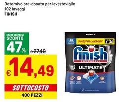 Finish - Detersivo Pre-Dosato Per Lavastoviglie