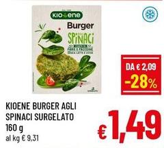 Kioene - Burger Agli Spinaci Surgelato